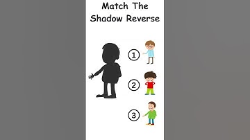 Match The Correct Shadow Reverse Challenge #shorts #findtheshadow #quiz #find #spot #trivia