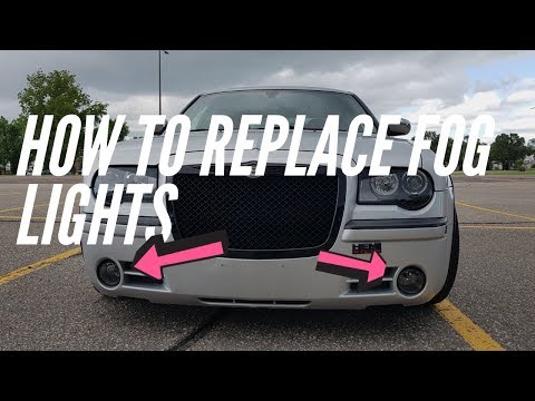 How To Replace Fog Light Bulb , Replace Fog Lights / Assembly || Chrysler 300C Chrysler 300 SRT8