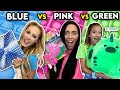 BLUE vs PINK vs GREEN Fidget Shopping with PURPLESTARS02!💖💚💙