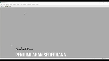 Program penjumlahan sederhana borland c++