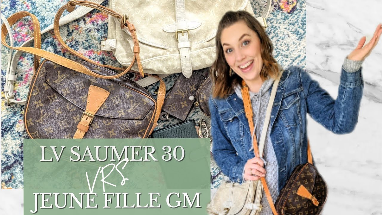 LV bag review SAUMER 30 or JEUNE FILLE GM #whatsinmybag