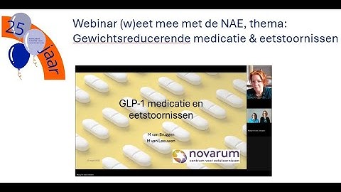 Webinar NAE 27 maart 2025 Gewichtsreducerende medicatie & eetstoornissen