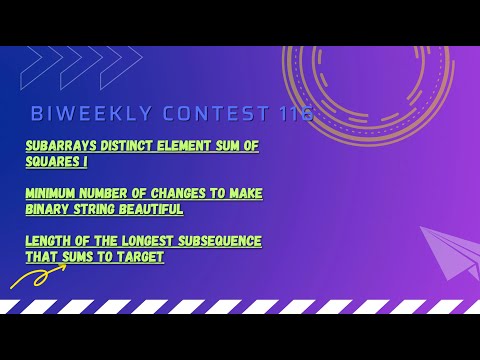 Leetcode Biweekly Contest