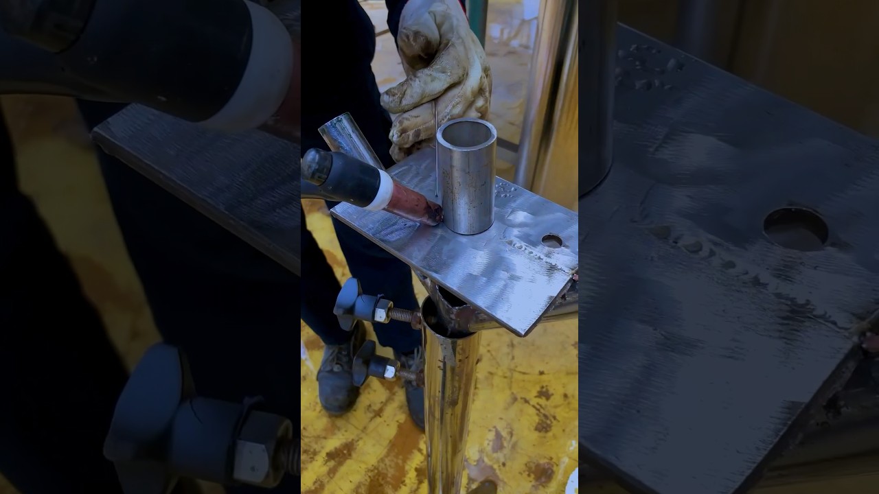 Tig welding Run welding  Stanley steel pipe And plate