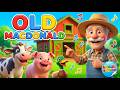 Old MacDonald Had A Farm 🐷 Learn Animal Sounds &amp; Rhymes | Kids Songs | GleeGlee TV