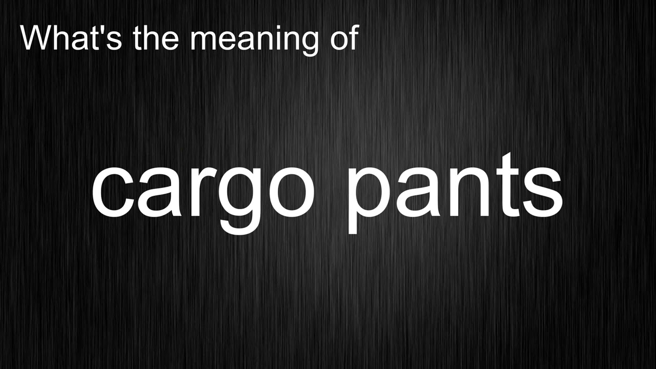 What does cargo mean? Features of Cargo Pants & Model Codes! | NOIKISU BLOG