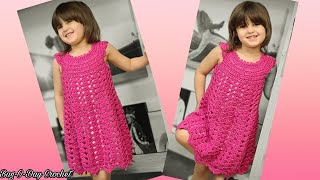 Easy Crochet Dress | Crochet Toddler Dress | Crochet Summer Dress | Bagoday Crochet Tutorial