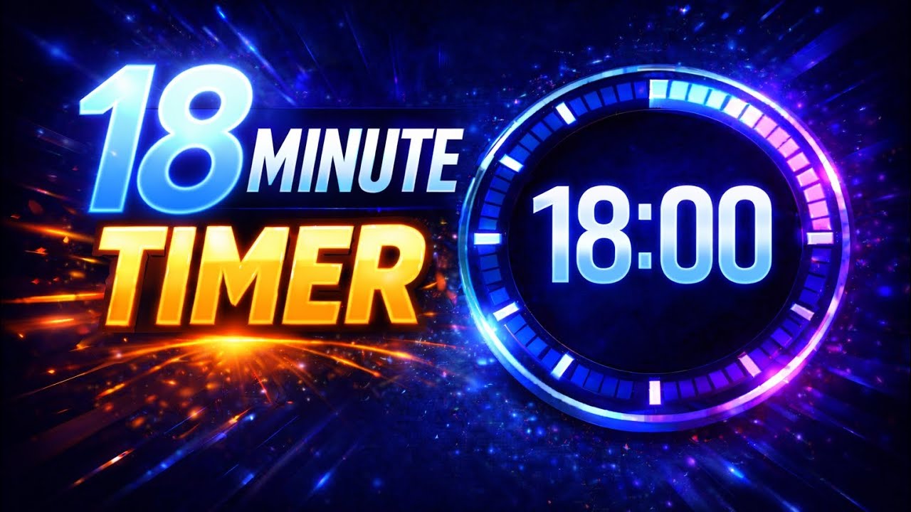 18 Minute Timer ⏱️ | Focus & Countdown | Online Timer Flow - YouTube