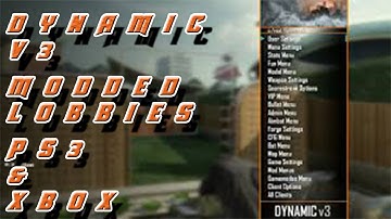 MODDED LOBBIES [BO2/GSC] Dynamic v3 Mod Menu! [PS3/XBOX/PC] [Free Download!]