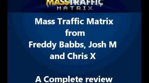 Mass Traffic Matrix Review - A complete traffic generation system