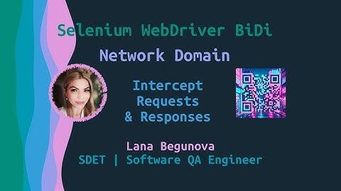 Intercept Network Requests with Selenium WebDriver BiDi