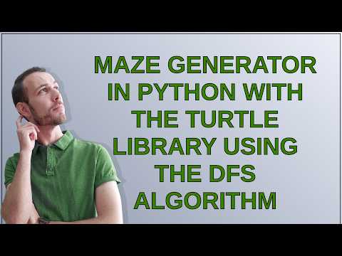 Генератор лабиринтов на Python с использованием библиотеки turtle и алгоритма DFS.