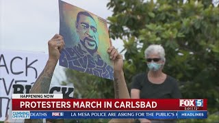 Protesters rally in Carlsbad