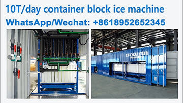 10T/day Focusun container block ice machine with direct-cooling system