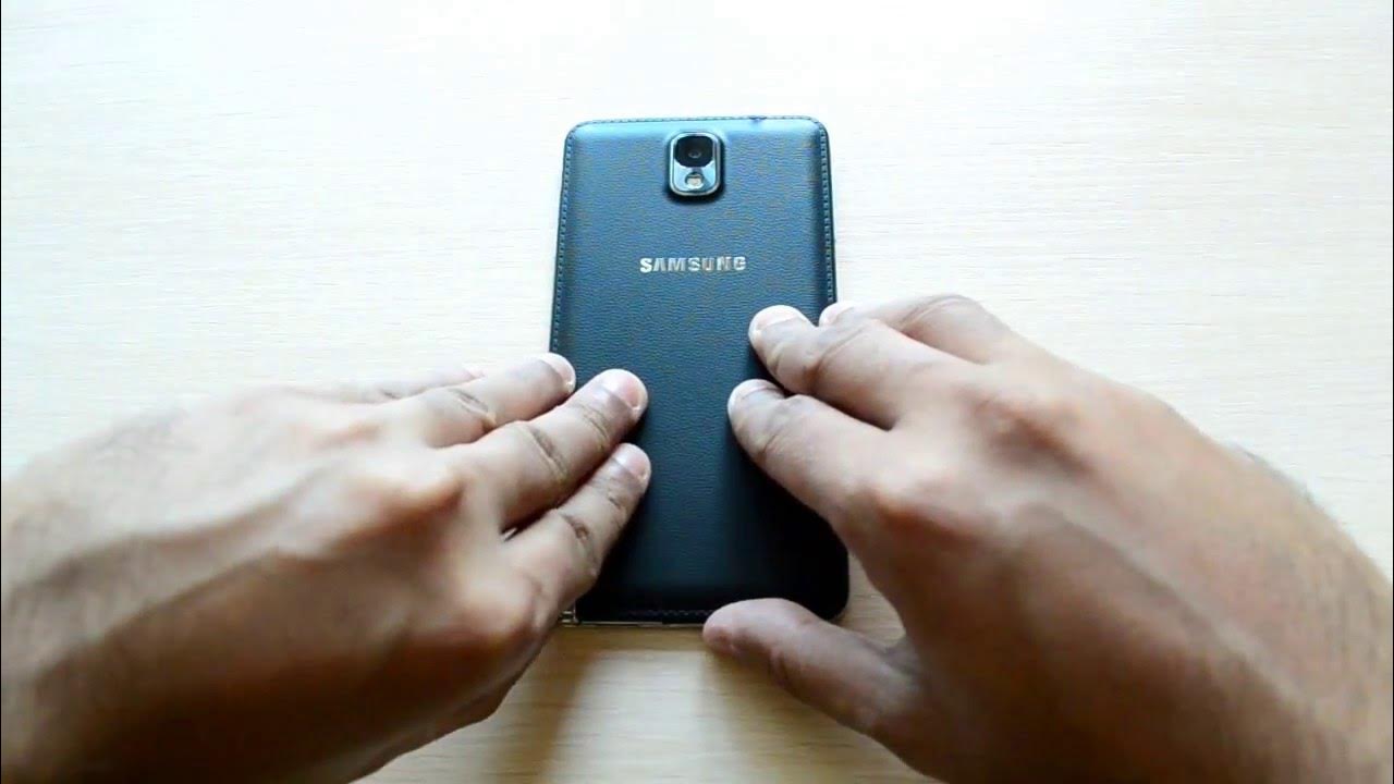 How to simply remove battery from a samsung phone youtube