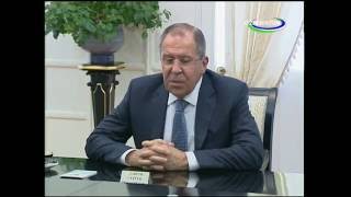 Президент Узбекистана Ислам Каримов принял министра иностранных дел России Сергея Лаврова