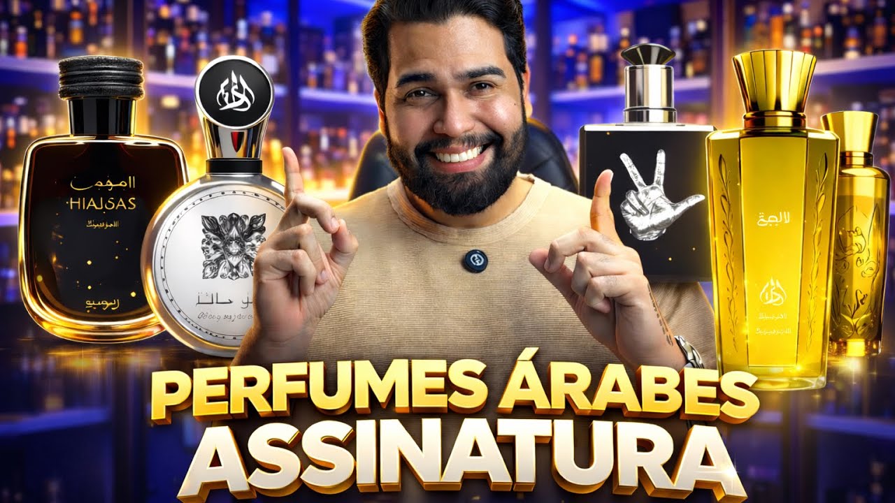 5 PERFUMES ÁRABES ASSINATURA