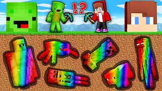 Mikey and JJ RAINBOW MOBS Mine Battle in Minecraft ! - Maizen screenshot 4
