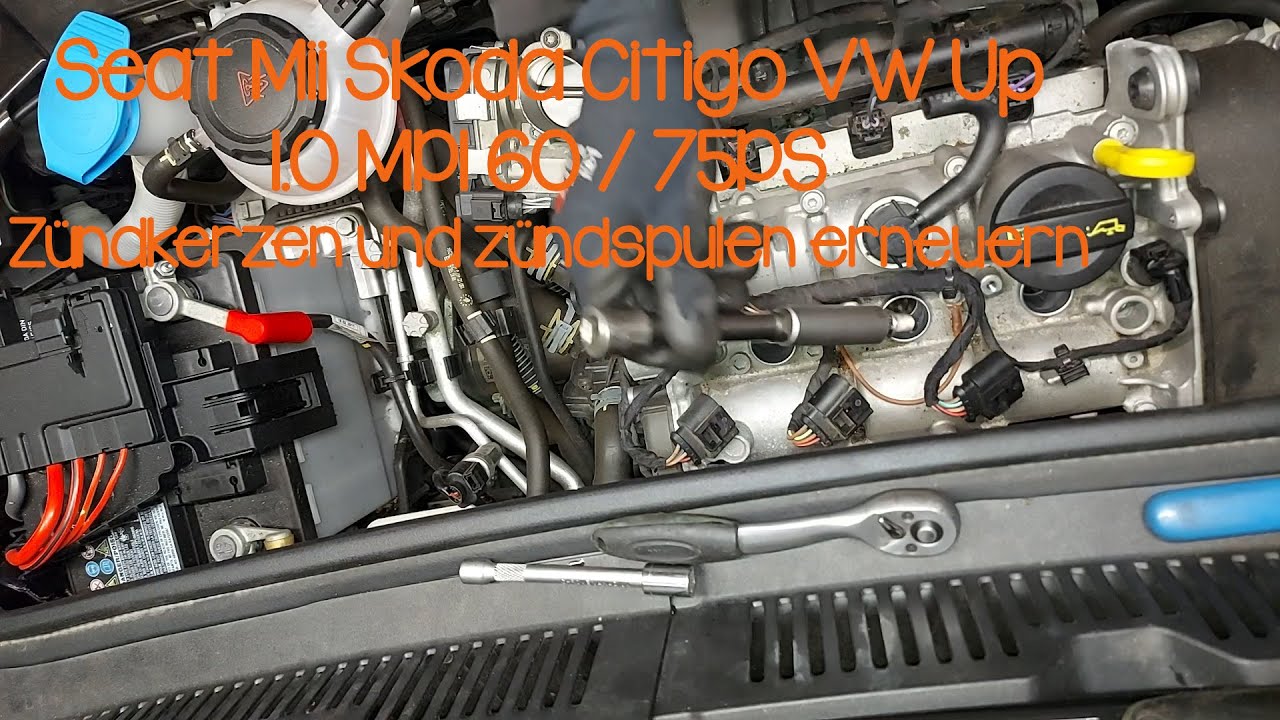 Seat Mii Skoda Citigo VW Up 1.0 MPI 60PS 75PS Zündkerzen erneuern