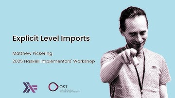 Matthew Pickering - Explicit Level Imports