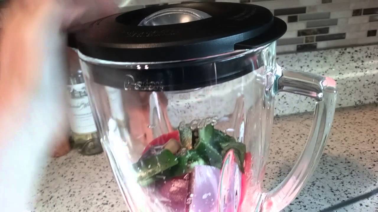 Making Salsa in my Oster Pro 1200 Blender YouTube
