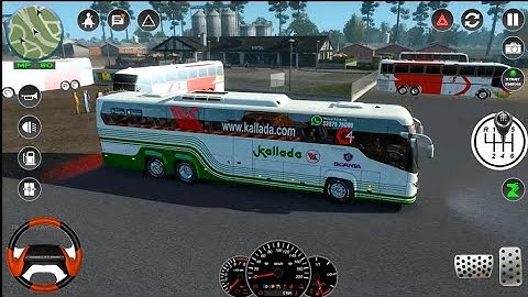Uphill bus driving offroad bus Gameplay walkthrough Android part#2
