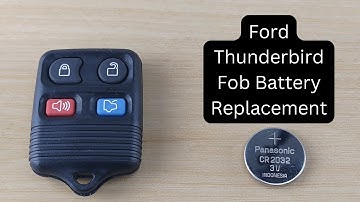 How To Replace or Change Ford Thunderbird Remote Key Fob Battery 2002 - 2005