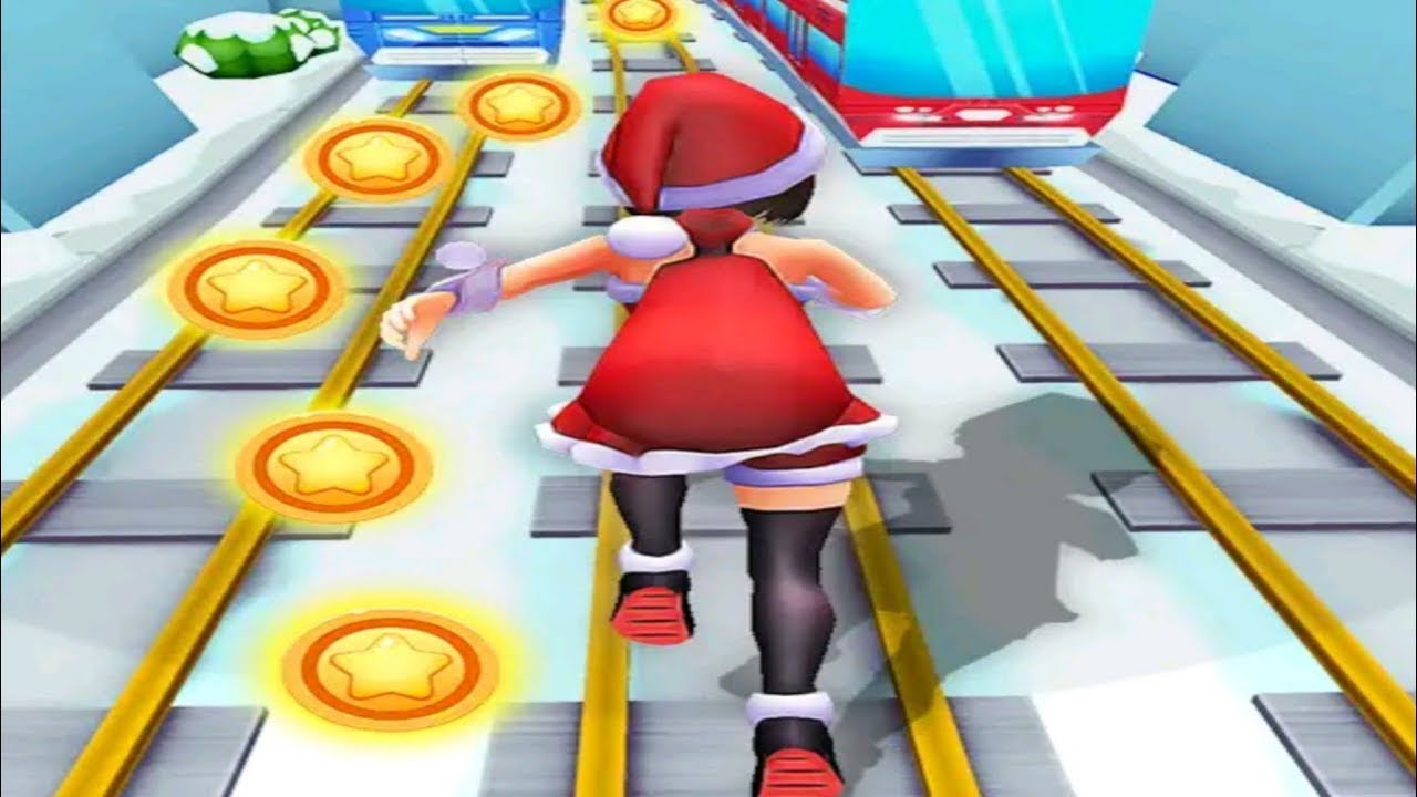 subway santa princess runner - YouTube