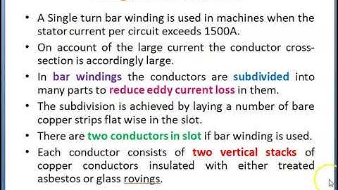 Video 5.12 Design of stator winding of Synchronous machine.