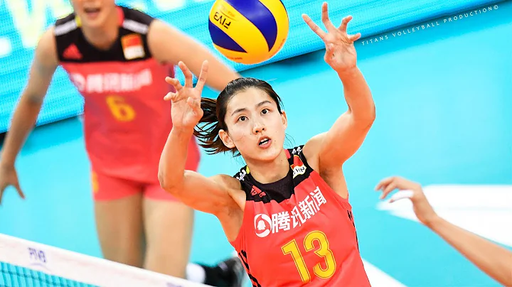 Amazing Volleyball SETTER - Linyu Diao from China | Women's VNL 2019
