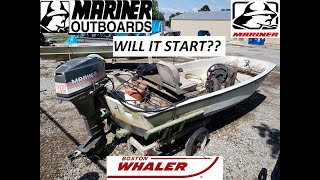 Starting Mariner 40HP 2-Stroke Outboard Boat Motor After 20 Years