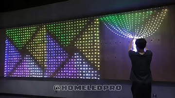 iDeal LED APP | Pixel Curtain Light string 1m x 1m | 2m x 2m | 3m x 3m