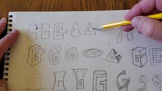 Logo. Single letter brainstorm