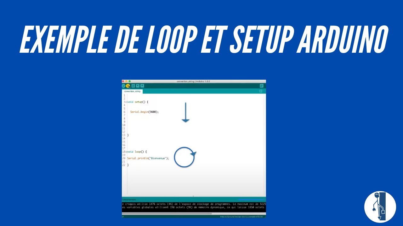 Exemple de loop et setup Arduino - YouTube