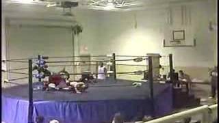 Mondelli doing a 180 springboard moonsault