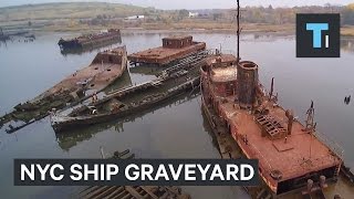 Incredible Story Behind A Creepy Ship Graveyard In New York City