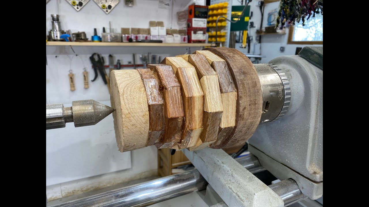 Woodturning, The Segmented Pyramid - NO Epoxy Resin ! - YouTube