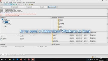 Transfer Folders or files Using SFTP FileZilla | WINDOWS - LINUX