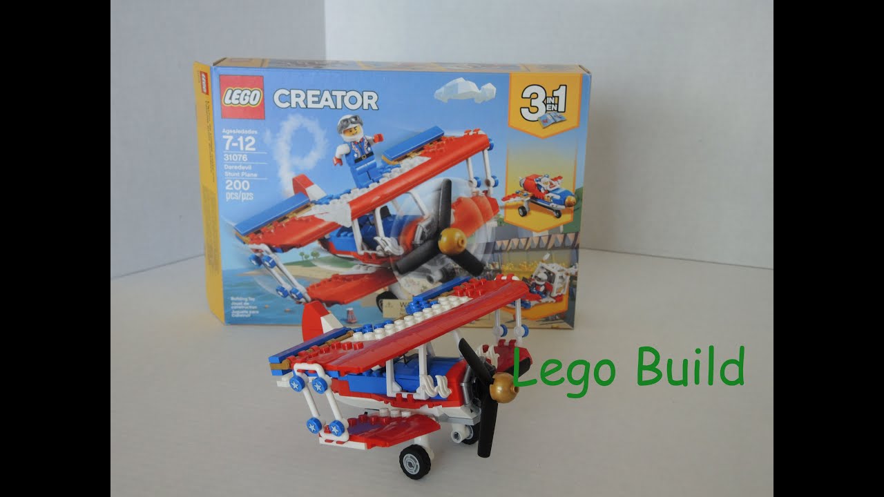 Lego Creator 3 in 1 Stunt Plane #1: 31076 | Stop Action Build