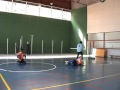 Entrenamiento de partidillo de Goalball Valencia