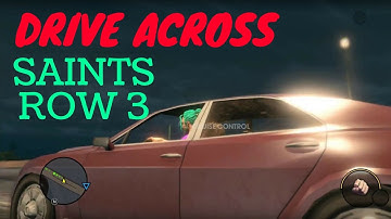 HOW BIG IS THE MAP in Saints Row The Third? Drive Across the Map