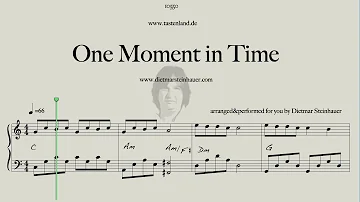 One Moment in Time  -  Easy Piano