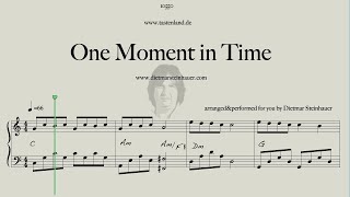 One Moment in Time  -  Easy Piano chords