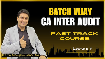 CA Inter Auditing & Ethics Fast Track | Batch VIJAY | Lec 3 - Chap 1 Overview of Standards