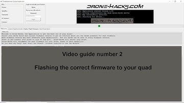 Drone Hacks guide number 2 Firmware flashing
