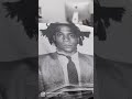 Screen printing portrait of Jean Michel Basquiat