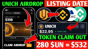 🔥Unich Kyc Verification 🤯Unich Airdrop New Update || Unich Airdrop Listing Date || Un Token Ratio