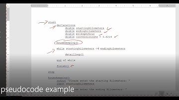 JAVA - Lesson #156 - Pseudocode Example