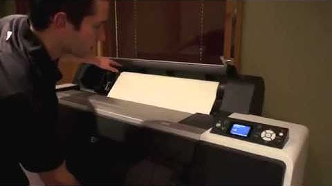 Loading Paper in Epson Stylus Pro 7900 Wide Format Printer