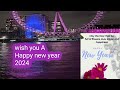 Happy new yearlondon fireworks  2024 happy new year british wish you a happy new  year 